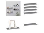 Vidaxl Mensole Da Parete 4 Pz. Grigio 40X9X3 Cm - Mensole Da Parete - Mensole Da Parete - Mensole Da Parete - Scaffali Da Parete - Mensole Da Parete