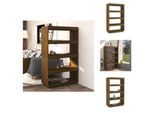 Vidaxl Scaffale/Divisorio Per Camera Marrone Miele 80X35X135 In Legno Di Pino Massiccio - Librerie & Librerie