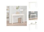 Vidaxl Tavolino Bianco 110X40X75 Cm In Legno Di Pino Massiccio - Tavolini