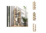 Vidaxl Libreria Rovere Sonoma 48X25,5X140 Cm Materiale A Base Di Legno - Librerie E Scaffalature