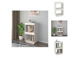 Vidaxl Libreria Bianca 40X35X71 Cm In Legno Di Pino Massiccio - Librerie E Scaffalature