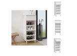 Vidaxl Scarpiera Bianca 40X36X105 Cm In Legno - Portascarpe E Armadietti