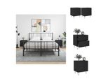 Vidaxl Comodini 2 Pezzi Neri 40X35X47,5 Cm In Legno - Comodini