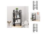 Vidaxl Scaffale In Cemento Grigio 60X30X105 Cm Materiale A Base Di Legno - Librerie E Scaffali