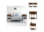 Vidaxl Comodini 2 Pz. Rovere Fumé 44X45X58 Cm Materiale A Base Di Legno - Comodini