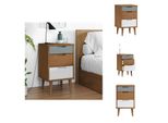 Vidaxl Comodino Molde Marrone 40X35X65 Cm Pino Massiccio - Comodini