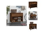 Vidaxl Portascarpe In Rovere Affumicato 70X36X60 Cm In Legno - Portascarpe E Armadietti
