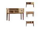 Vidaxl Tavolino 115 X 30 X 76 Cm In Legno Massiccio Di Mango - Tavolini