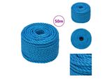 Vidaxl Corda Da Lavoro Blu 12 Mm 50 M In Polipropilene - Corde