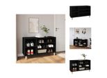 Vidaxl Portascarpe Nero 102X36X60 Cm In Legno - Portascarpe E Armadietti