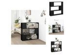 Vidaxl Libreria Divisoria Nera 100X24X94 Cm - Librerie E Scaffali