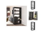 Vidaxl Libreria/Divisorio Grigio 80X35X167 Cm In Legno Di Pino Massiccio - Librerie E Scaffalature