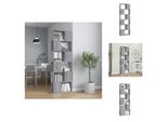 Vidaxl Libreria/Divisorio Grigio Sonoma 60X24X186 Cm - Librerie E Scaffalature