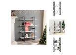 Vidaxl Libreria 4 Scomparti Bianco 100X30X140 Cm Materiale A Base Di Legno - Librerie E Scaffalature