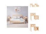 Vidaxl Comodini 2 Pezzi 79,5X38X65,5 Cm In Legno Di Pino Massiccio - Comodini