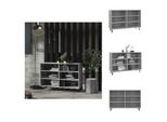 Vidaxl Credenza Grigio Sonoma 103,5X35X70 Cm Materiale A Base Di Legno - Credenze