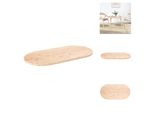Vidaxl Piano Da Tavolo 100X50X2,5 Cm In Legno Massiccio Di Pino Ovale - Piani Da Tavolo