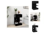 Vidaxl Comodino Nero 40X35X65 Cm Materiale Legno - Comodini