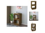 Vidaxl Libreria Marrone Miele 40X35X71 Cm In Legno Di Pino Massiccio - Librerie & Librerie