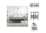 Vidaxl Comodini 2 Pz. Grigio Sonoma 34X36X50 Cm Materiale A Base Di Legno - Comodini
