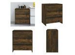 Vidaxl Credenza In Rovere Fumé 70X41X75 Cm In Legno - Credenza - Credenze - Credenza Buffet - Credenza Portaoggetti