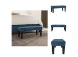 Vidaxl Panca Blu Scuro 70X30X30 Cm In Velluto - Panche