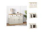 Vidaxl Credenza Con Cassetti Vigo 113X40X75 Cm Pino Massiccio - Credenze