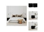 Vidaxl Comodini 2 Pezzi Con Cassetto Nero - Comodini