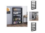 Vidaxl Libreria/Divisorio Grigio 100X30X167,5 Cm In Legno Di Pino Massiccio - Librerie E Scaffali