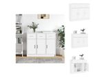 Vidaxl Credenza Bianca 91X28X75 Cm Materiale Legno - Credenze
