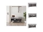 Vidaxl Panca Per Scarpe Grigio Sonoma 102X35X55 Cm In Legno - Scarpiere E Armadietti
