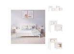 Vidaxl Comodini 2 Pz. Bianco 79,5X38X65,5 Cm Pino Massiccio - Comodini