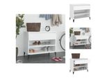 Vidaxl Scarpiera Bianca 70X36X60 Cm In Legno - Scarpiere E Armadietti