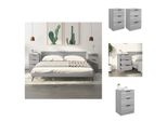Vidaxl Comodini 2 Pz. Grigio Sonoma 40X36X65 Cm - Comodini