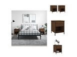 Vidaxl Comodini 2 Pz. Materiale In Legno Effetto Rovere Marrone 40X42X50 Cm - Comodini