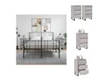 Vidaxl Comodini 2 Pz. Grigio Sonoma 40X35X69 Cm Materiale A Base Di Legno - Comodini