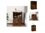 Vidaxl Comodino In Rovere Fumé 43X36X60 Cm - Comodini