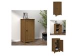 Vidaxl Credenza Marrone Miele 40X35X80 Cm In Legno Di Pino Massiccio - Credenze