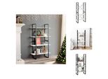 Vidaxl Libreria 4 Scomparti Bianca 80X30X140 Cm In Legno Massiccio Di Pino - Librerie E Scaffalature