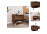 Vidaxl Comodino Marrone Effetto Rovere 50X46X50 Cm Materiale Legno - Comodini