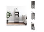 Vidaxl Credenza Grigio Sonoma 34,5X34X90 Cm Materiale A Base Di Legno - Credenze