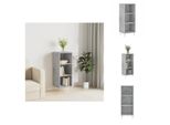 Vidaxl Credenza Grigio Cemento 34,5X32,5X90 Cm Materiale Legno - Credenze