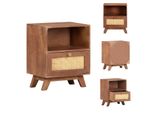 Vidaxl Comodino 40X30X50 Cm In Legno Massiccio Di Mango - Comodini