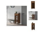 Vidaxl Portascarpe Marrone Look Rovere 40X36X105 Cm Materiale A Base Di Legno - Portascarpe E Armadietti