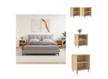 Vidaxl Comodini 2 Pezzi Rovere Sonoma 40X30X50 Cm Materiale A Base Di Legno - Comodini