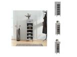 Vidaxl Armadio Per Scarpe Grigio Cemento 30X35X105 Cm Materiale A Base Di Legno - Armadi