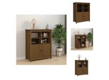 Vidaxl Credenza Marrone Miele 83X41,5X100 Cm Pino Massiccio - Credenze