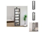 Vidaxl Libreria/Divisorio Grigio 60X30X199,5 Cm In Legno Di Pino Massiccio - Librerie E Scaffalature