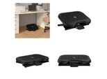 Vidaxl Poggiapiedi Nero 46X34,5X11 Cm - Poggiapiedi - Poggiapiedi In Plastica - Poggiapiedi Da Ufficio