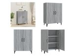 Vidaxl Credenza Grigio Sonoma 70X34X90 Cm Materiale A Base Di Legno - Credenza - Credenza - Armadio - Armadio Portaoggetti